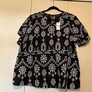 Lane Bryant Embroidered Blouse Size 22